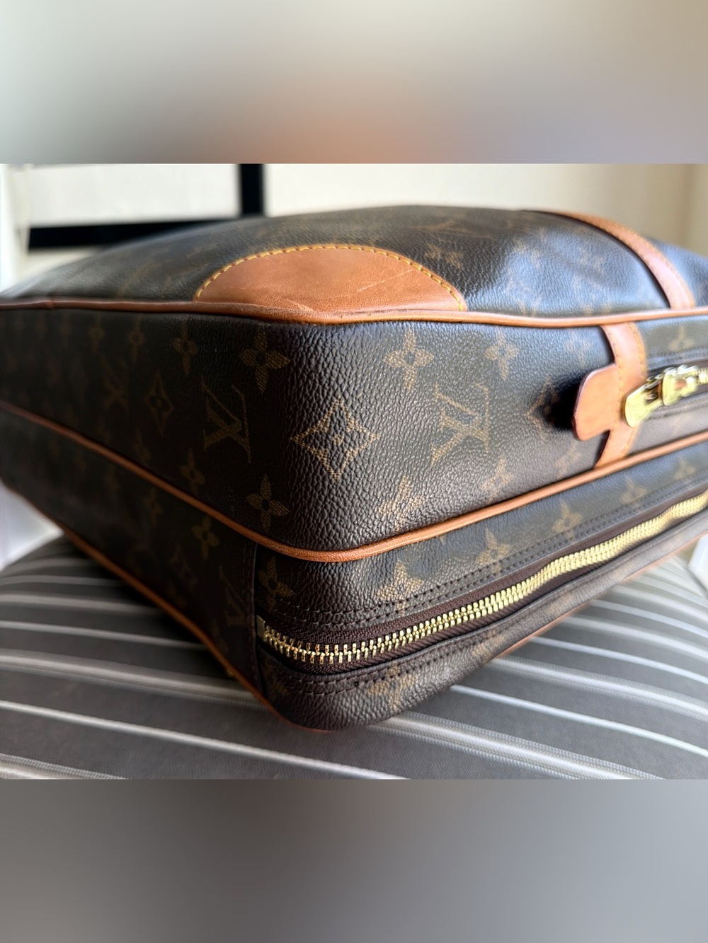 Louis Vuitton Monogram Porte-Documents Voyage GM Briefcase w luggage tag - Picture 7 of 16